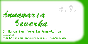 annamaria veverka business card